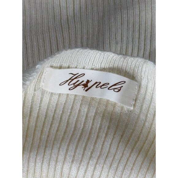 Cut-Out Ribbed Knit Long Sleeve Sweater Dress - Picture 4 of 8